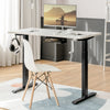 Hand Crank Sit to Stand Desk Frame Height Adjustable Standing Base-Black - Gallery View 1 of 13