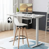 Hand Crank Sit to Stand Desk Frame Height Adjustable Standing Base-White - Gallery View 1 of 13