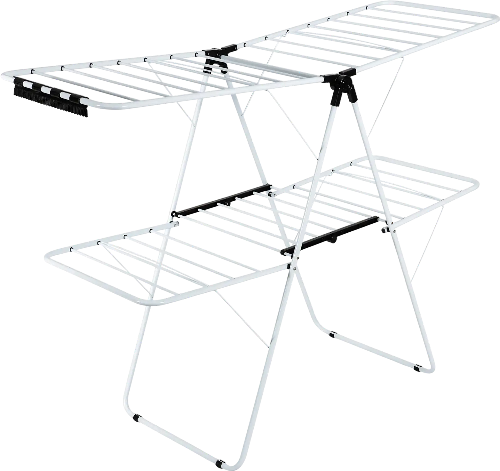 Costway 2-Tier Foldable Clothes Drying Rack Adjustable Gullwing 56941873 New