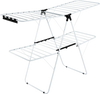 2-Tier Foldable Clothes Drying Rack with Adjustable Gullwing