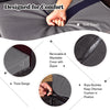 Close-up of soft cushion with zipper cover from the 8-piece gray patio rattan furniture set for outdoor comfort.