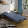 Rollaway Guest Bed with Sturdy Steel Frame and Memory Foam Mattress Made in Italy-Navy - Gallery View 1 of 14