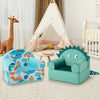 Kids armchair set featuring plush velvet covers and soft sponge filling, perfect for playrooms and reading nooks.