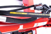 HyperSplit 32-Ton Log Splitter - detail view (oversize high-pressure hydraulic hoses)