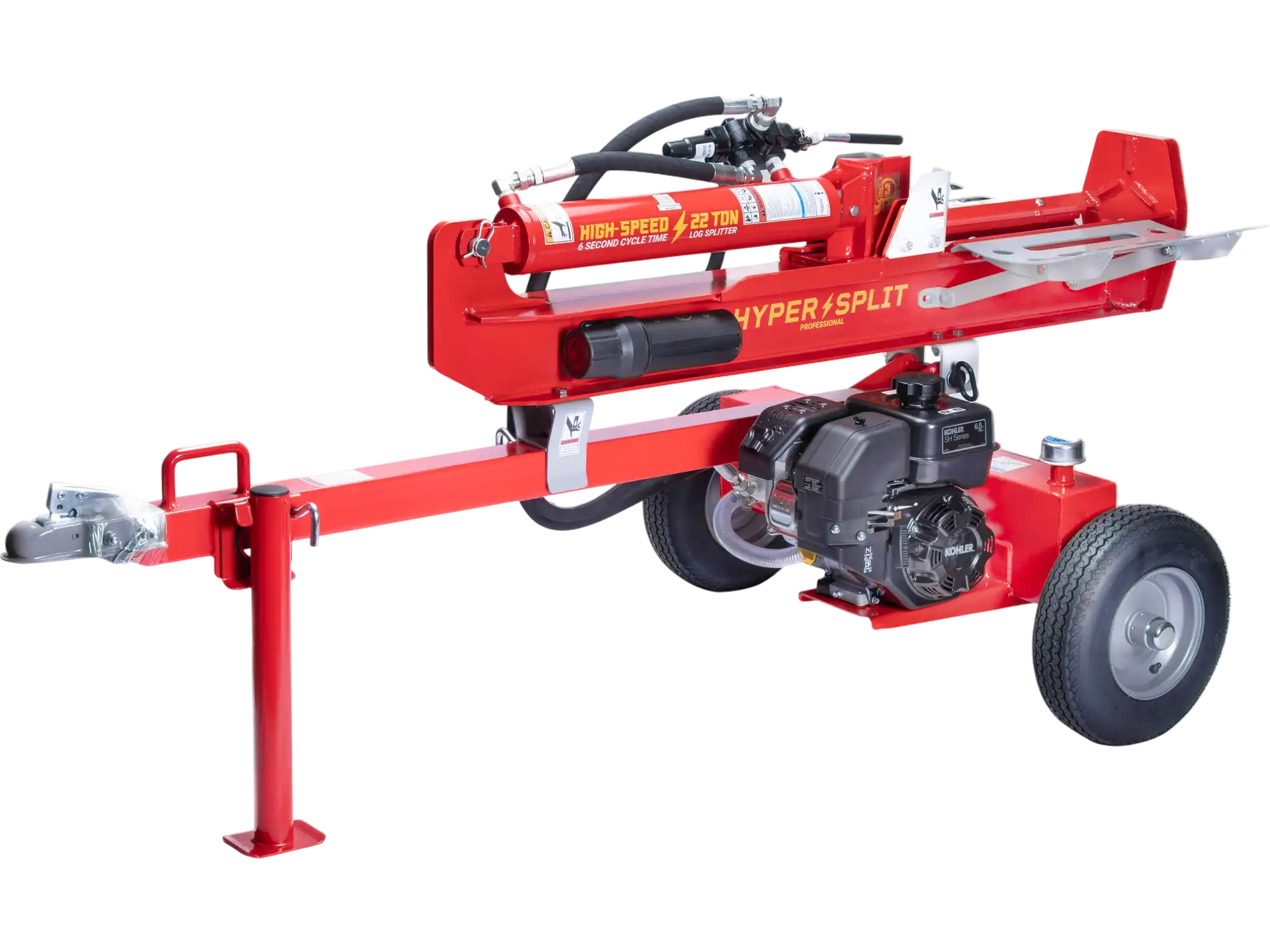 Hyper Split 33-132 Log Splitter 22 Ton Vertical/Horizontal 6.5 HP Kohler SH265 Engine New