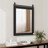 30 x 22 Inch Wall Mount Mirror with Wood Frame-Black - Gallery View 1 of 8