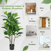 51-inch artificial fiddle leaf fig tree in a sturdy pot, perfect for indoor and outdoor decoration with vibrant green.