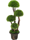 3 Feet Decorative Artificial Cedar Topiary Tree with Rattan Trunk