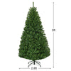 5ft artificial Christmas tree with dense PVC needles and pre-lit UL-certified LED lights, featuring a sturdy metal.