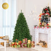 5ft artificial Christmas tree with dense PVC needles, pre-lit LED lights, and a sturdy metal stand, perfect for holiday.