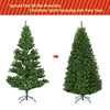 5 ft artificial premium hinged Christmas tree with dense PVC needles and pre-lit UL-certified LED lights for festive.