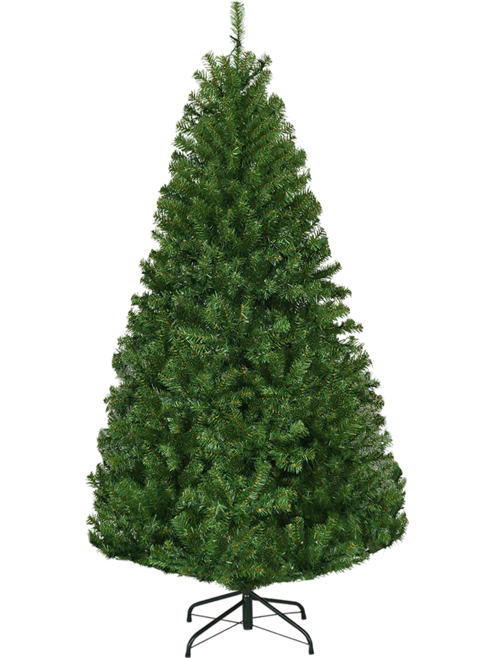 5 ft artificial Christmas tree with dense PVC needles and a sturdy metal stand, featuring pre-lit LED lights for.