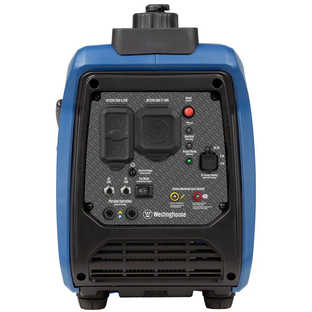 Westinghouse iGen2550c Inverter Generator 1900W/2550W 30 Amp Recoil Start Gas with CO Sensor New