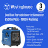 Westinghouse iGen2550DFc Inverter Generator 1900/2550W Dual Fuel Gas Propane 30A Low THD CO Sensor New