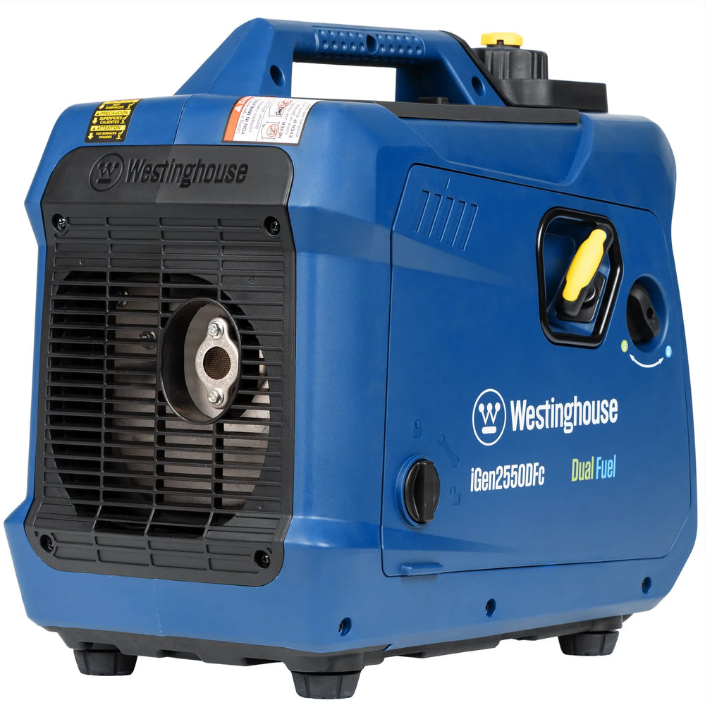 Westinghouse iGen2550DFc Inverter Generator 1900/2550W Dual Fuel Gas Propane 30A Low THD CO Sensor New