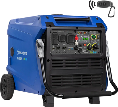 Westinghouse iGen12000DFc Inverter Generator 9000/12000W Dual Fuel Gas Propane 50A Low THD CO Sensor Remote Start New