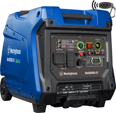 Westinghouse iGen500DFc EFI Inverter Generator 3900/5000W Dual Fuel Gas Propane 30A Low THD Remote Start CO Sensor New