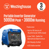 Westinghouse iGen5000c 3900W/5000W Generator Gas 30 Amp Inverter with CO Sensor Remote Start New