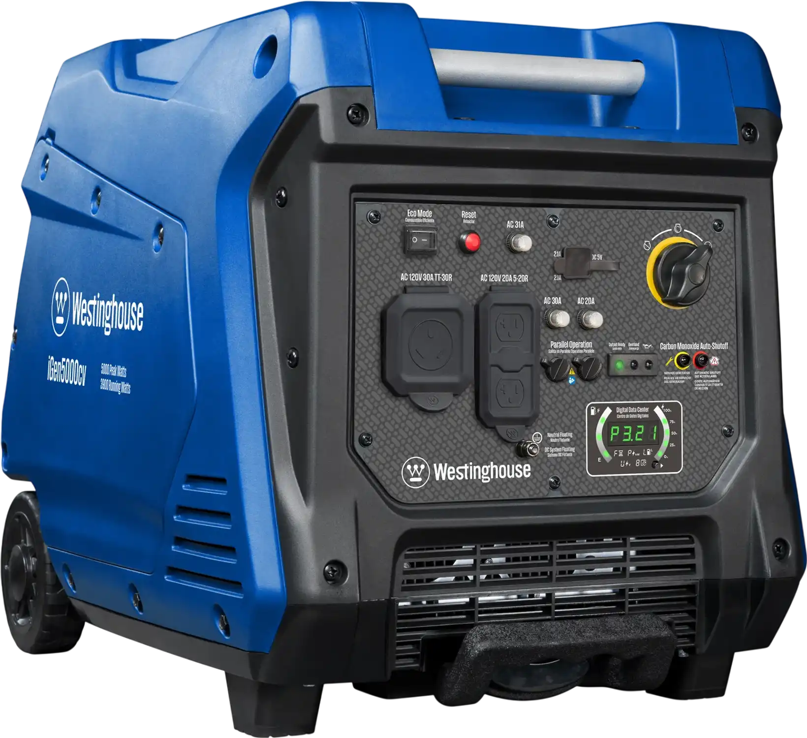 Westinghouse iGen5000cv 3900W/5000W Generator Gas Inverter 30 Amp with CO Sensor New