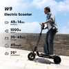 iScooter W9 Electric Scooter 28 MPH 28 Miles Range 48V 1000W New