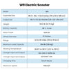 iScooter W9 Electric Scooter 28 MPH 28 Miles Range 48V 1000W New