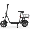 iScooter i12 Foldable Electric Scooter 21 Mile Range 15 MPH 500W with Seat and Basket New