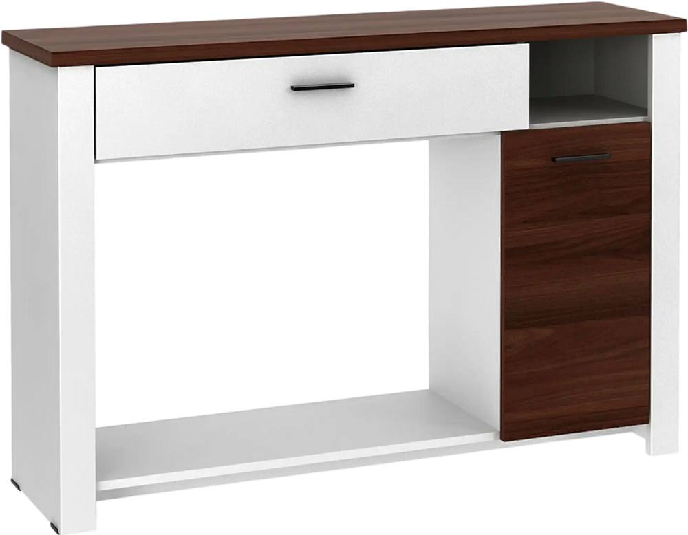 48 Inch Console Table with Drawer and Cabinet