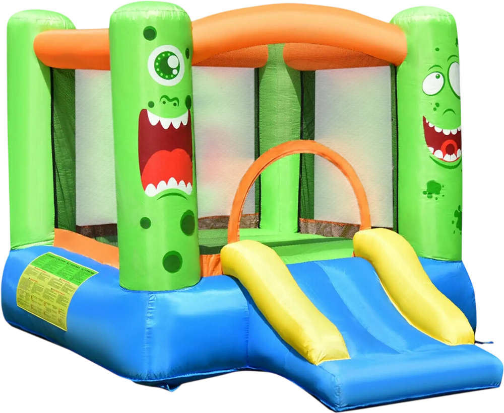 Inflatable Bounce House Jumper Castle Kid's Playhouse with Long Slide