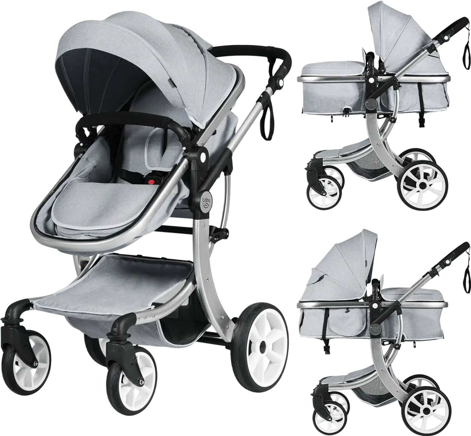 Costway 2-in-1 Foldable High Landscape Baby Stroller w/ Diaper Bag 42930578 New