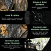 3-person portable pop-up hunting tent with camouflage mesh windows and gun ports for enhanced visibility and.