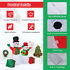 6 feet inflatable Christmas snowmen decoration with built-in blower, LED lights, and waterproof polyester fabric for.