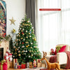 Snowy 5 ft pre-lit Christmas tree with multi-color lights and 11 flash modes, perfect for festive home decoration.
