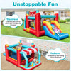 5-in-1 Ice Cream Inflatable Bounce House with slide and ball pit, perfect for outdoor fun and indoor play.