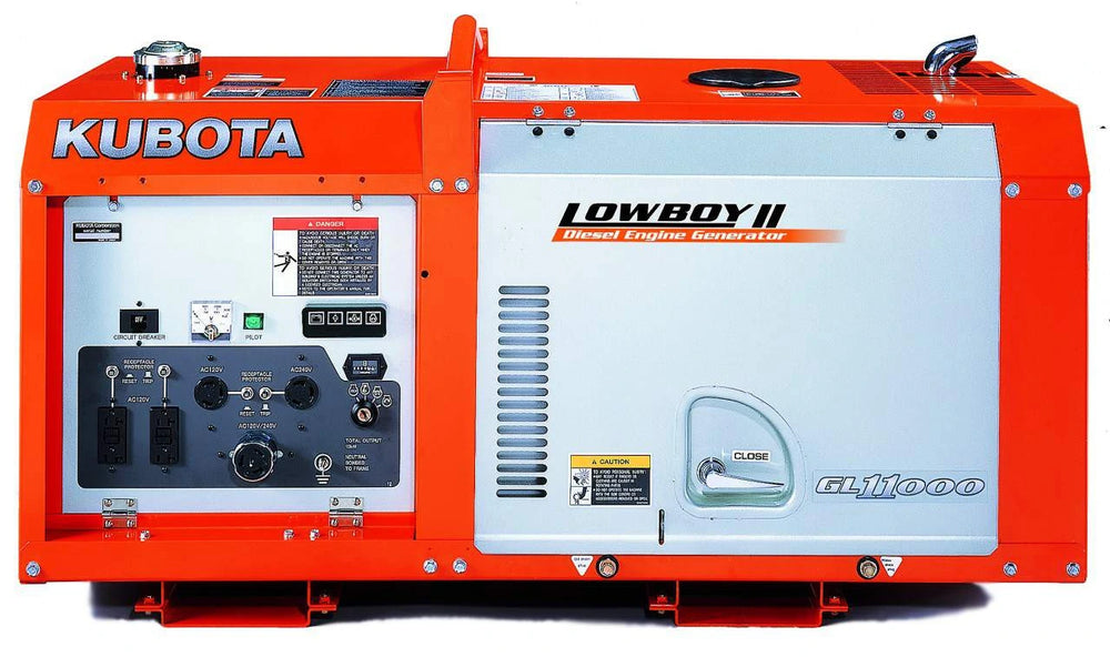 Kubota GL11000 Generator 11kW Diesel Liquid Cooled Single Phase 120/240V CARB New