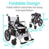 Vive Health MOB1029S Compact Power Wheelchair 220 lbs. Capacity 24V 4 MPH 12 Mile Range New