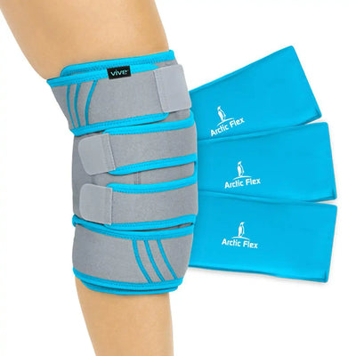 Vive SUP1070 Health Knee Ice Wrap Cold / Hot Gel Compression New