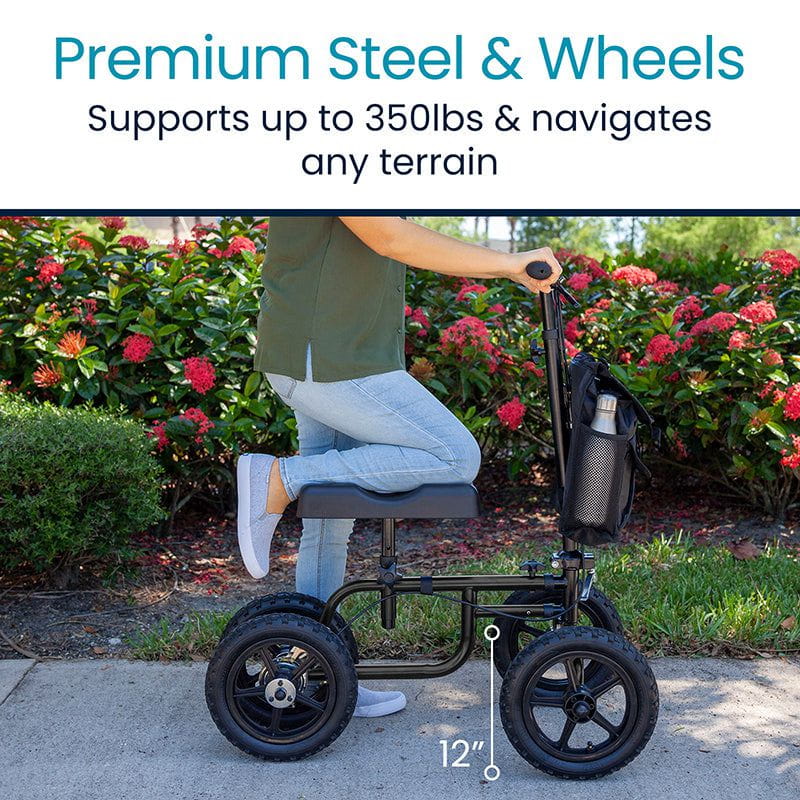 Vive Health MOB1019 Knee Walker All Terrain Steerable 350 lbs. Capacity New