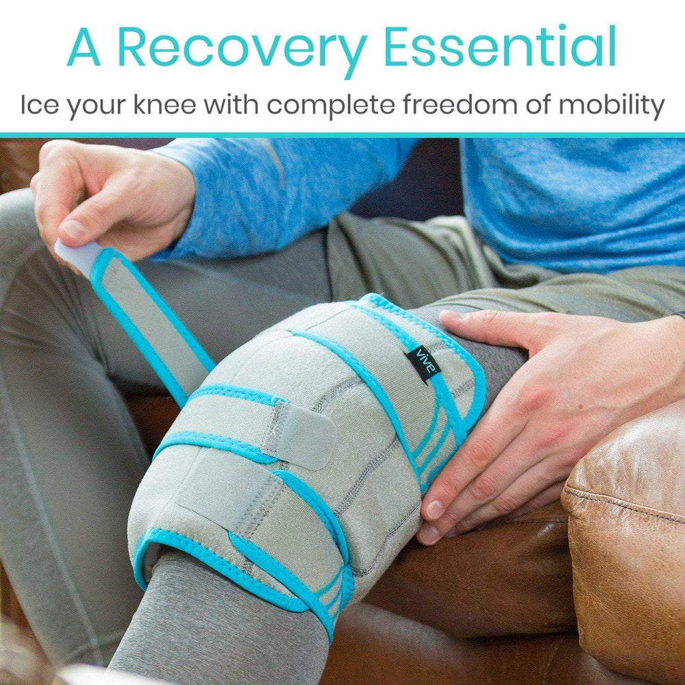 Vive SUP1070 Health Knee Ice Wrap Cold / Hot Gel Compression New