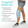 Vive SUP1070 Health Knee Ice Wrap Cold / Hot Gel Compression New