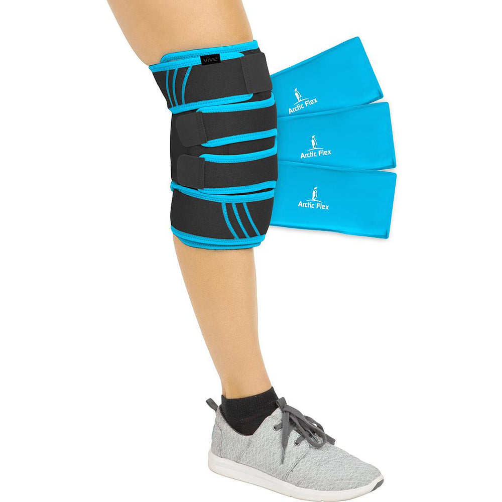Vive SUP1070 Health Knee Ice Wrap Cold / Hot Gel Compression New