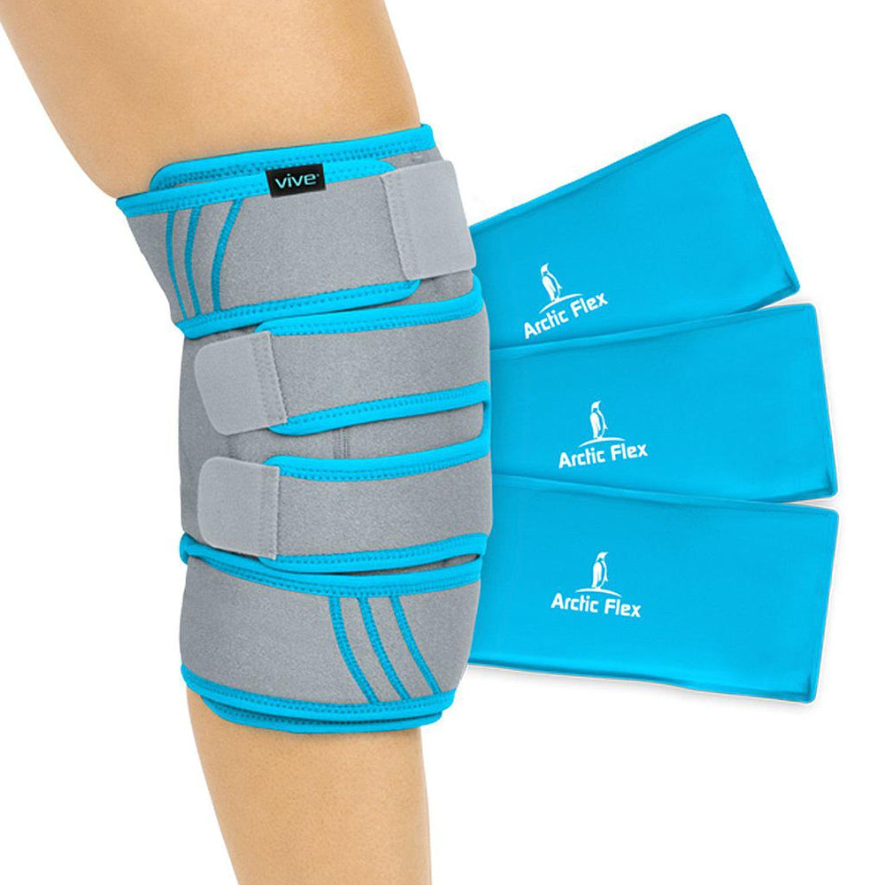 Vive SUP1070 Health Knee Ice Wrap Cold / Hot Gel Compression New