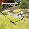 Patio Hammock Foldable Portable Swing Chair Bed with Detachable Pillow-Blue - Gallery View 1 of 10