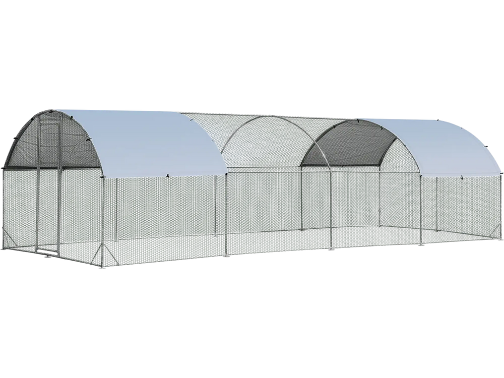 Large Metal Chicken Coop with Cover