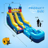 Joymor Inflatable Bounce House with Splash Pool and Slide Commercial-Grade New