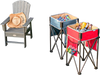 Folding camping tables with large capacity storage sinks, ideal for picnics and outdoor activities, featuring durable.