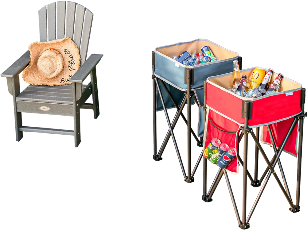 Folding camping tables with large capacity storage sinks, ideal for picnics and outdoor activities, featuring durable.