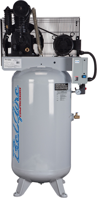 Belaire 418VL Air Compressor 80 Gal. 7.5 HP Two Stage Single Phase 175PSI Iron Series New