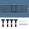 5-panel adjustable black fireplace fence, 115 inches long, made of durable steel, ideal as a baby gate or pet barrier.