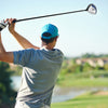 Men's 10.5° driver golf club with lightweight graphite shaft and anti-slip grip, ideal for improved swing control.