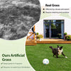 Indoor outdoor synthetic turf mat with drainage holes, 1.4" pile height, pet-friendly, ideal for clean play areas.